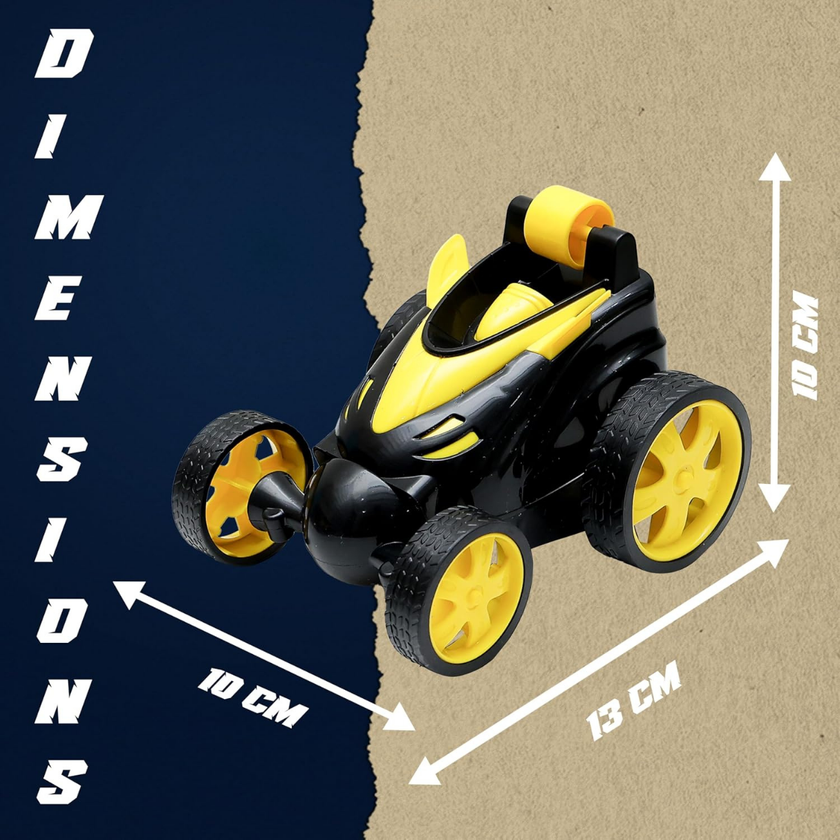 SpinX RC Stunt Car - Yellow