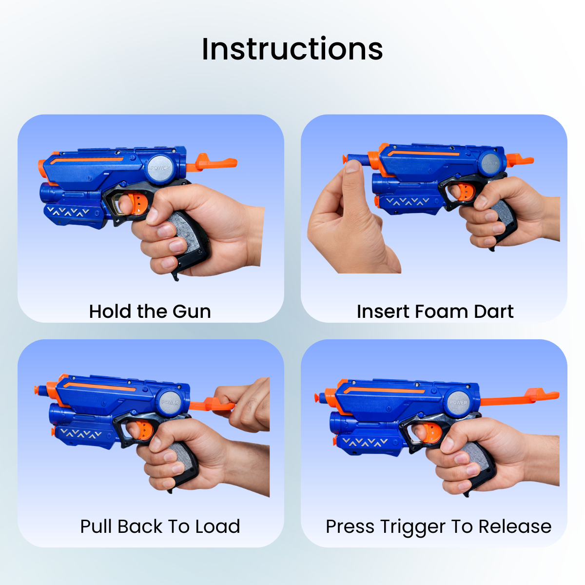 Foam Blaster Power Shooter Gun