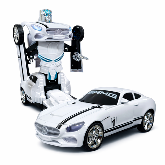 Transformer Auto 2 in 1 Robot Car - White