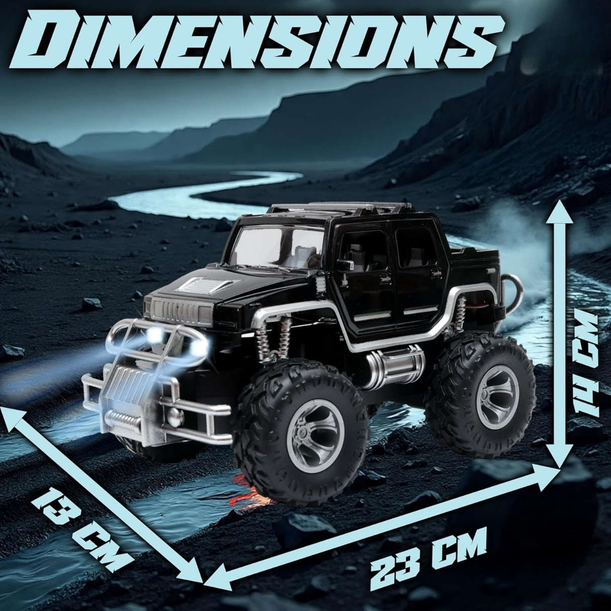Hummer 4X4 RC Car - Black