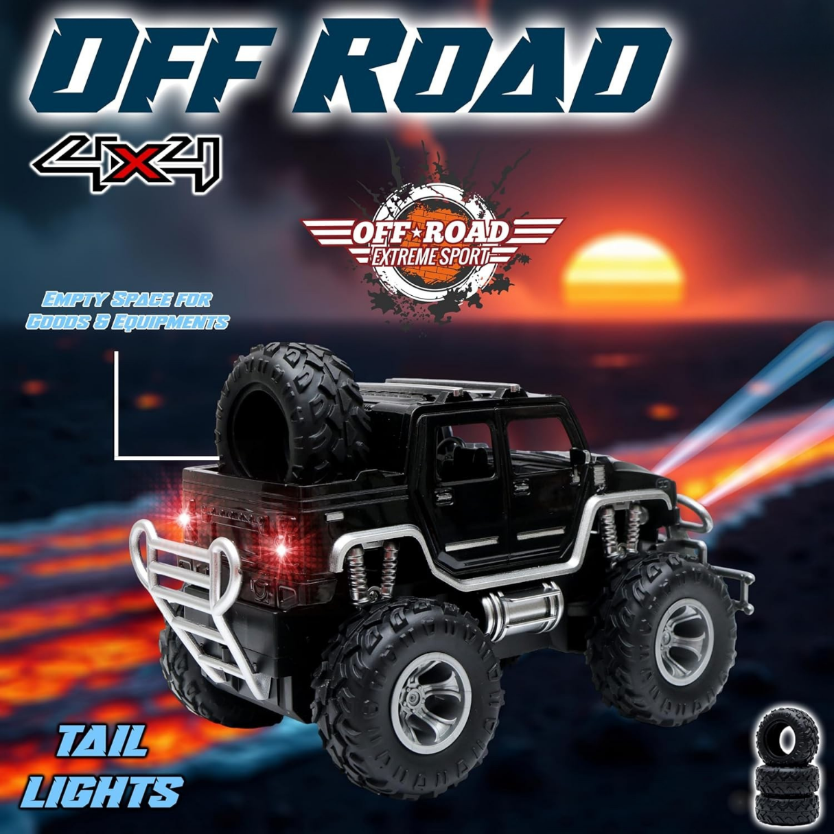 Hummer 4X4 RC Car - Black