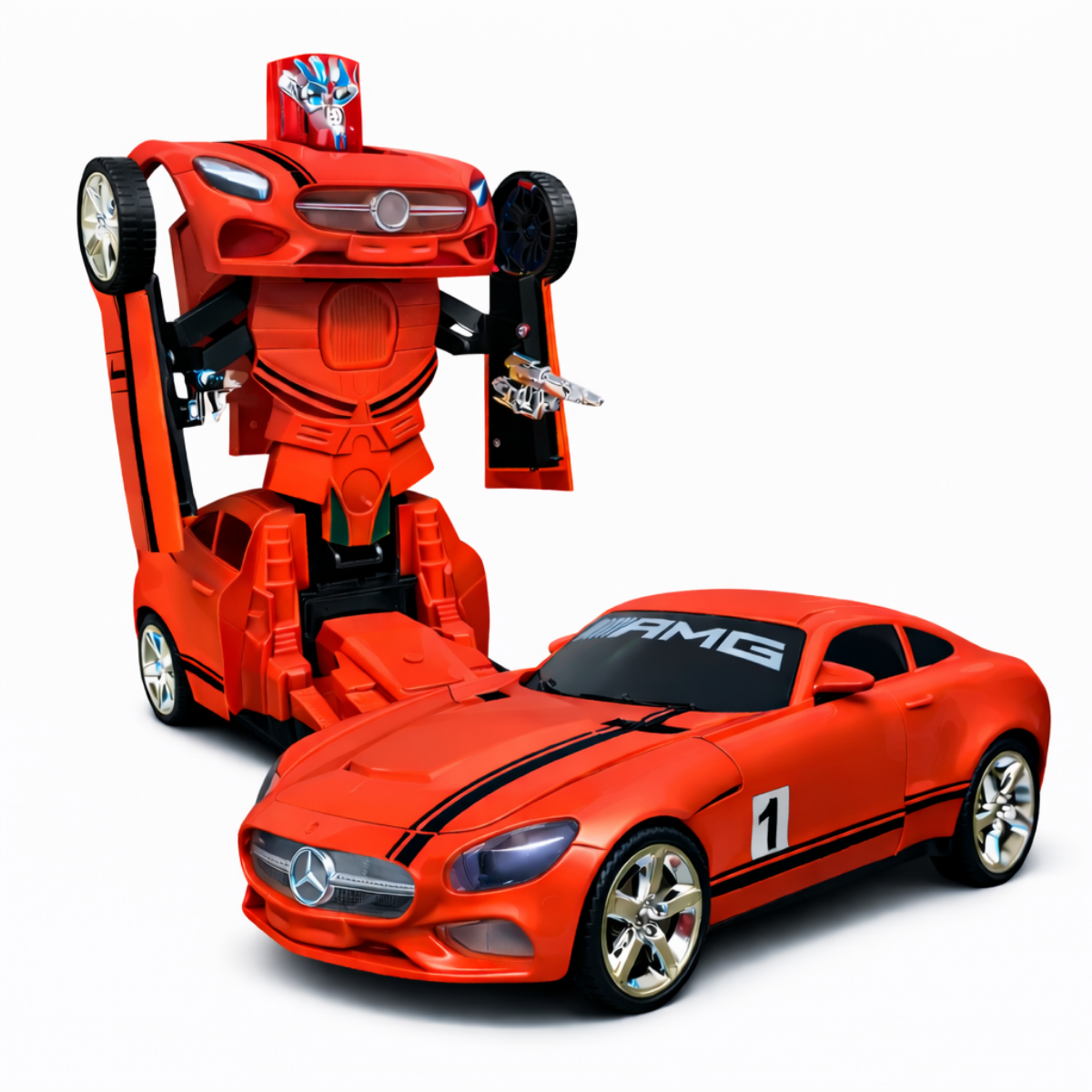 Transformer Auto 2 in 1 Robot Car - Red