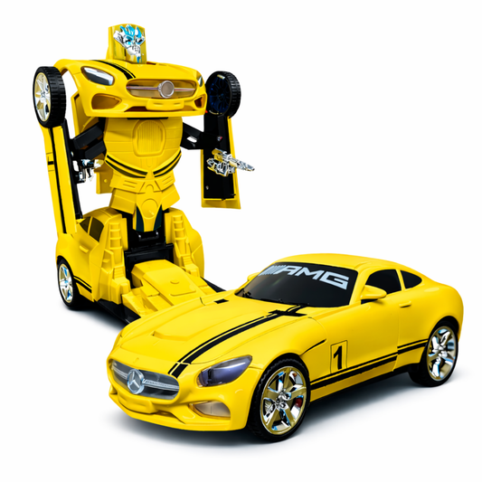 Transformer Auto 2 in 1 Robot Car - Yellow