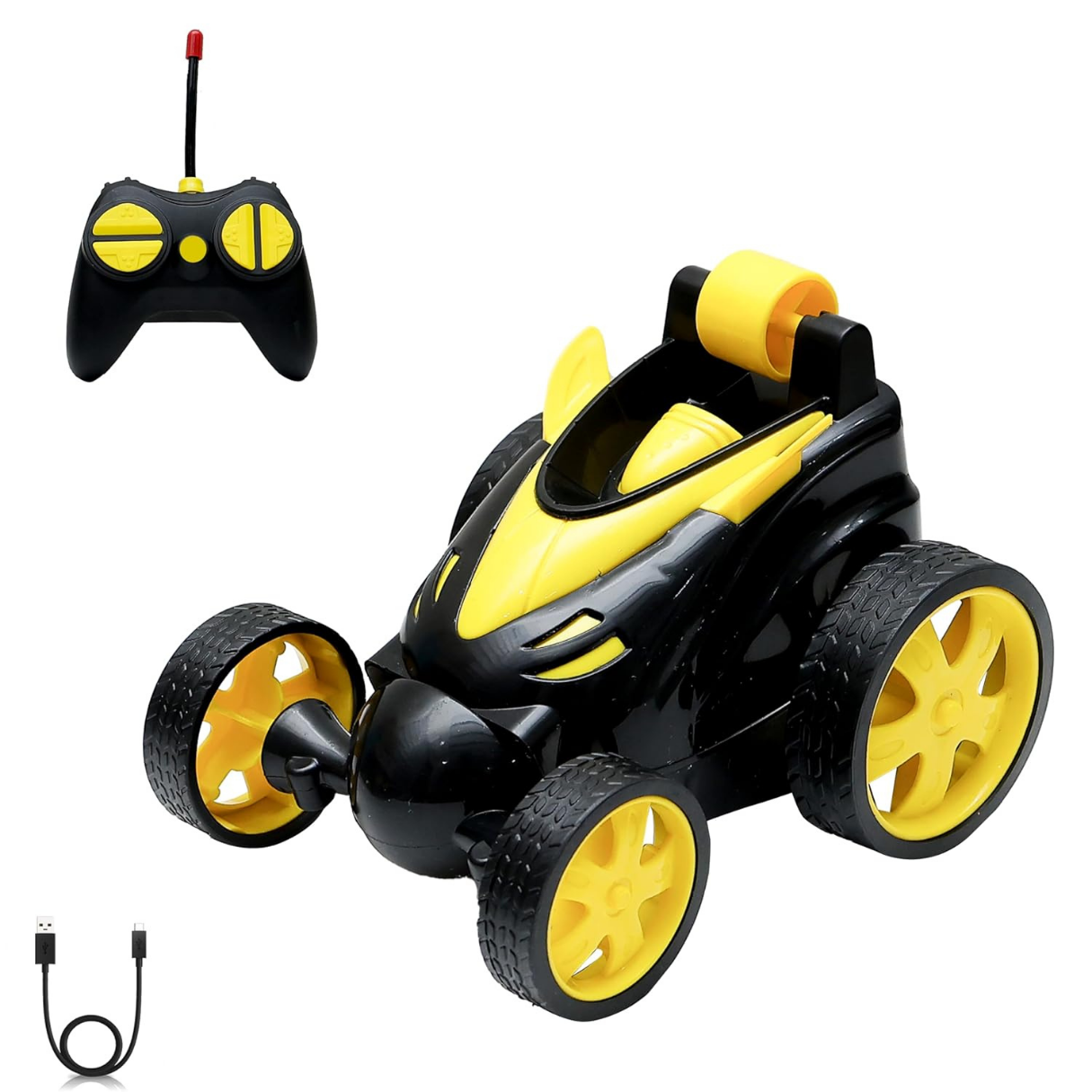 SpinX RC Stunt Car - Yellow