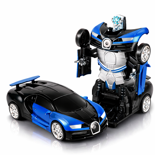 Mecha Transformer 2 in 1 Robot Car - Blue