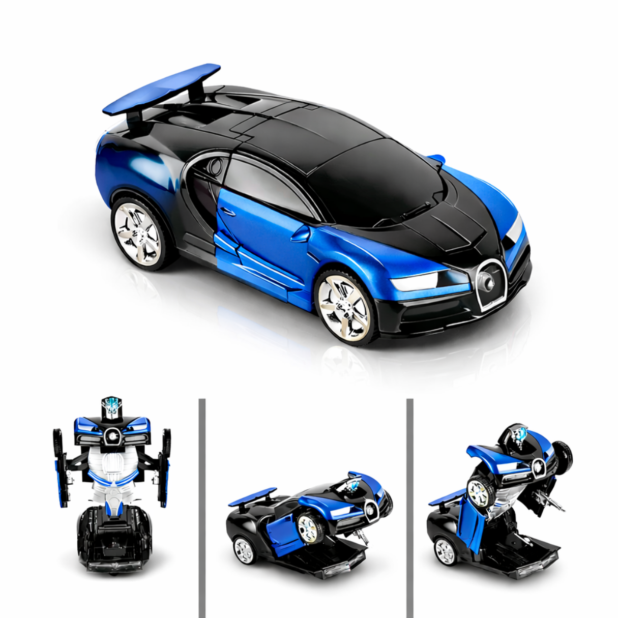 Mecha Transformer 2 in 1 Robot Car - Blue