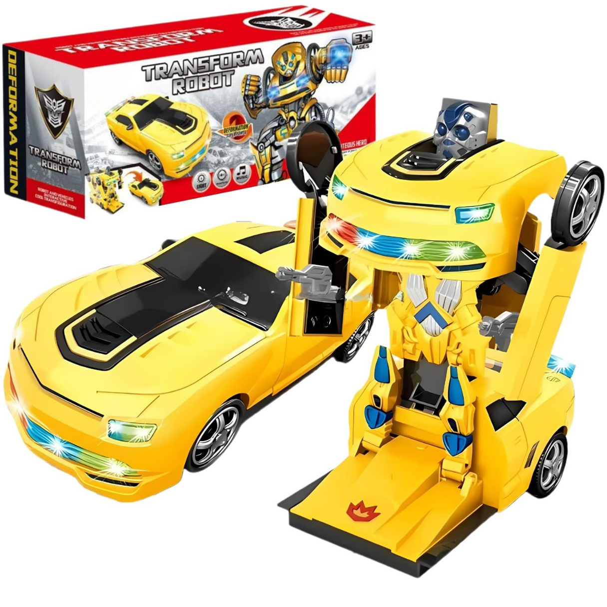 Transformer Robot Car - Yellow