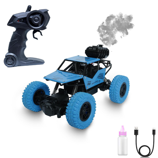 Rock Crawler RC Car with Smoke - Blue